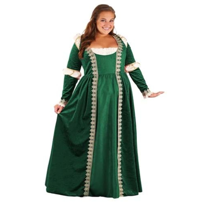 Plus Size Women's Emerald Maiden Costume 1X