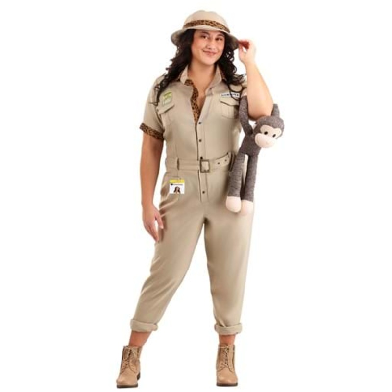 Plus Size Zookeeper Women's Costume 1X