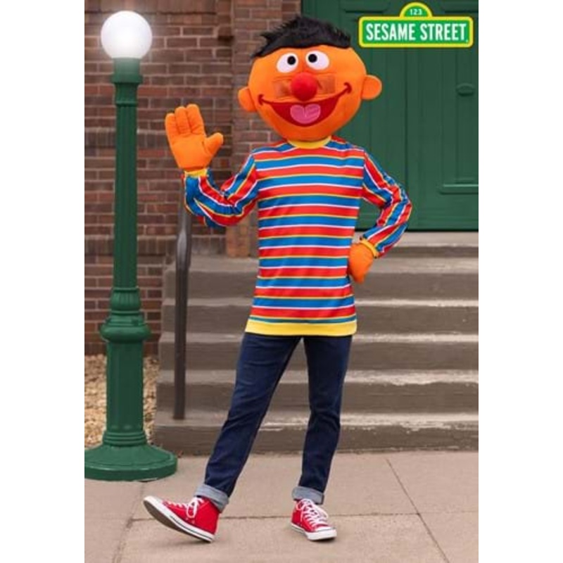 Sesame Street Ernie Mascot Costume for Men Small