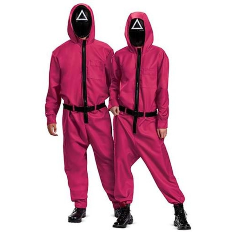 Squid Game Triangle Guard Adult Costume Jumpsuit Small/Medium
