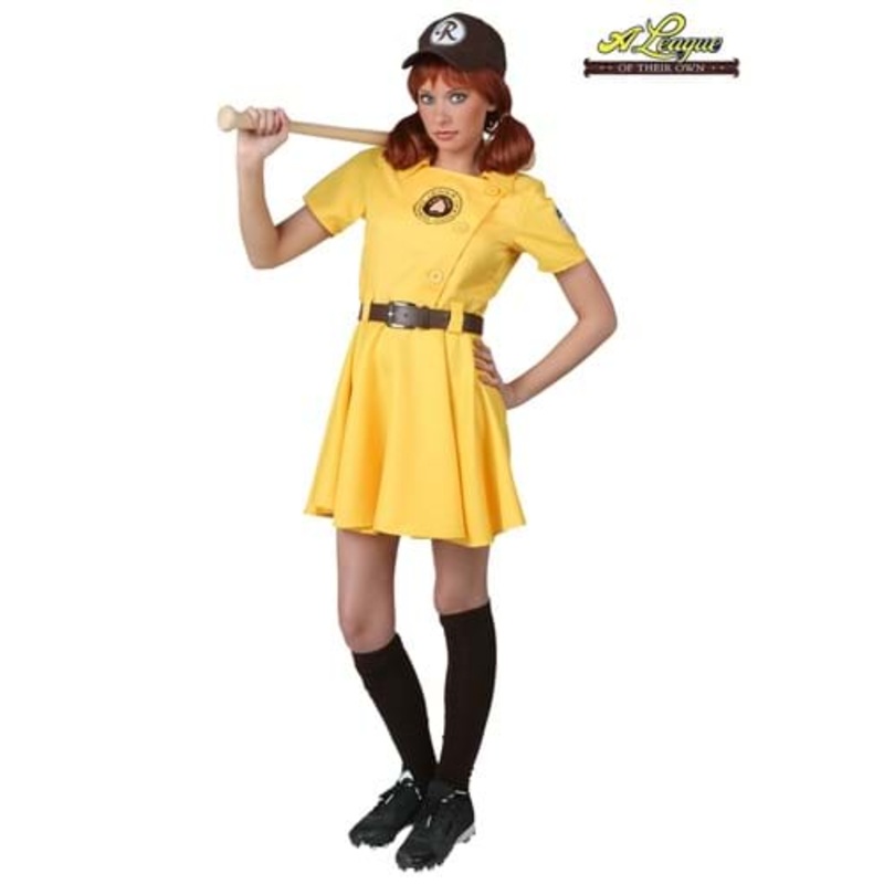 Women's A League of Their Own Baseball Uniform Kit Costume X-Small