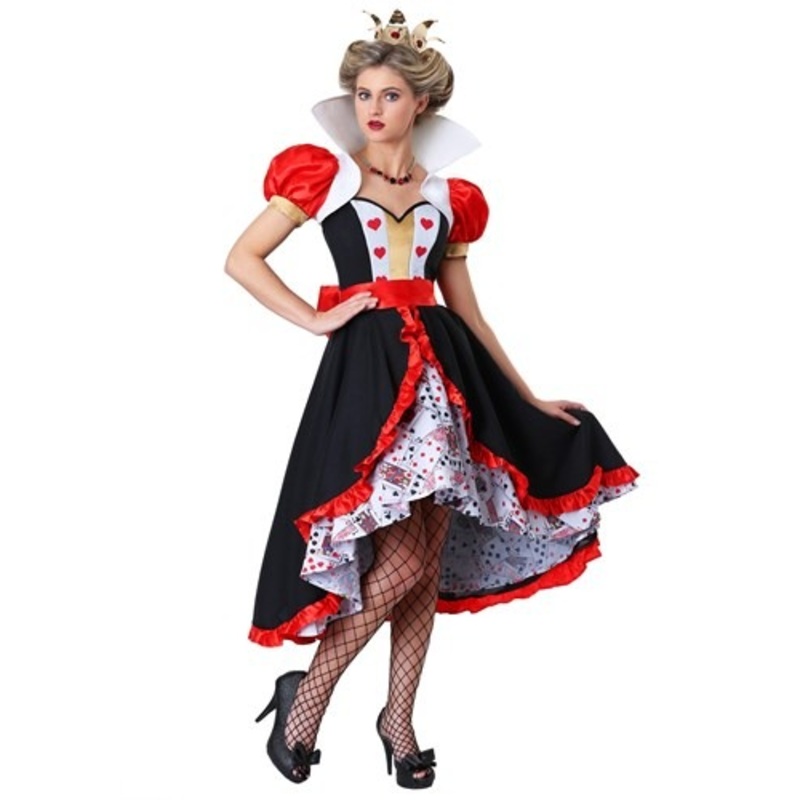 Women's Plus Size Flirty Queen of Hearts Costume 1X