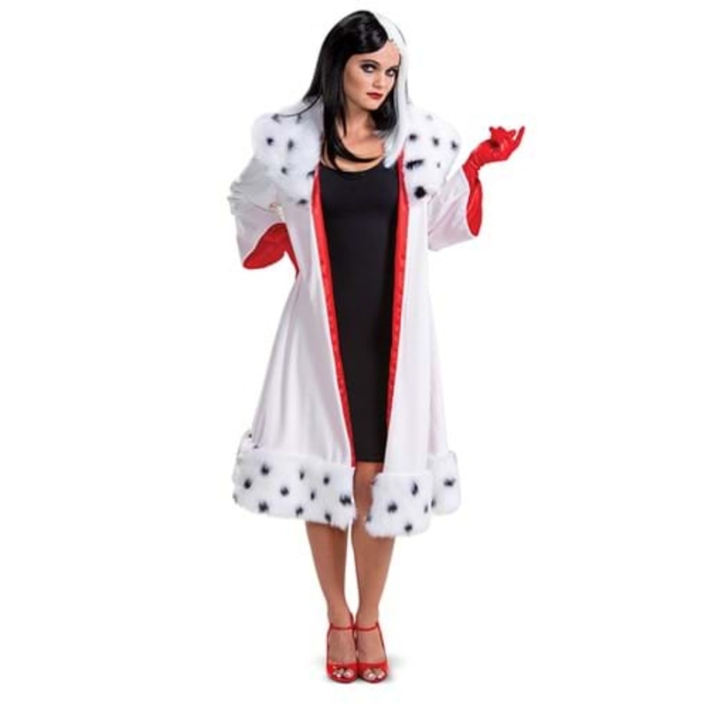 101 Dalmatians Animated Cruella Jacket Deluxe Costume for Women Small