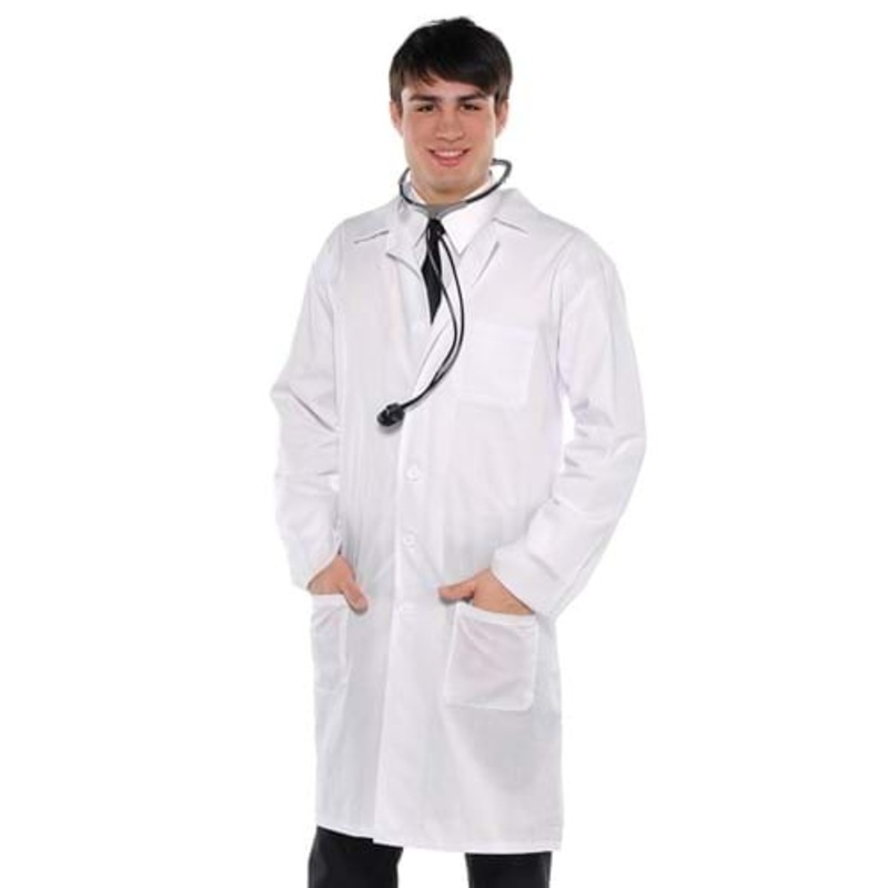 Adult Standard White Doctor Coat Costume Standard
