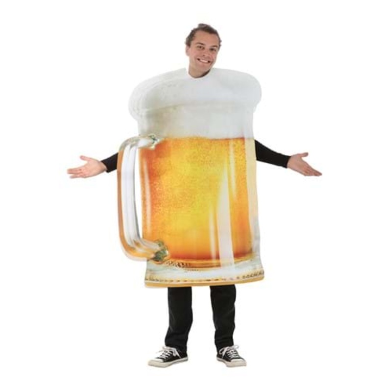 Foamy Beer Mug Adult Costume  Standard