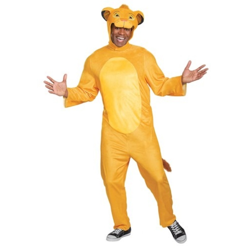 Lion King Animated Simba Jumpsuit Adult Costume Small/Medium