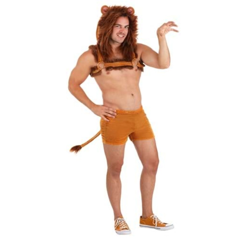 Men's Sexy Lion Costume Small