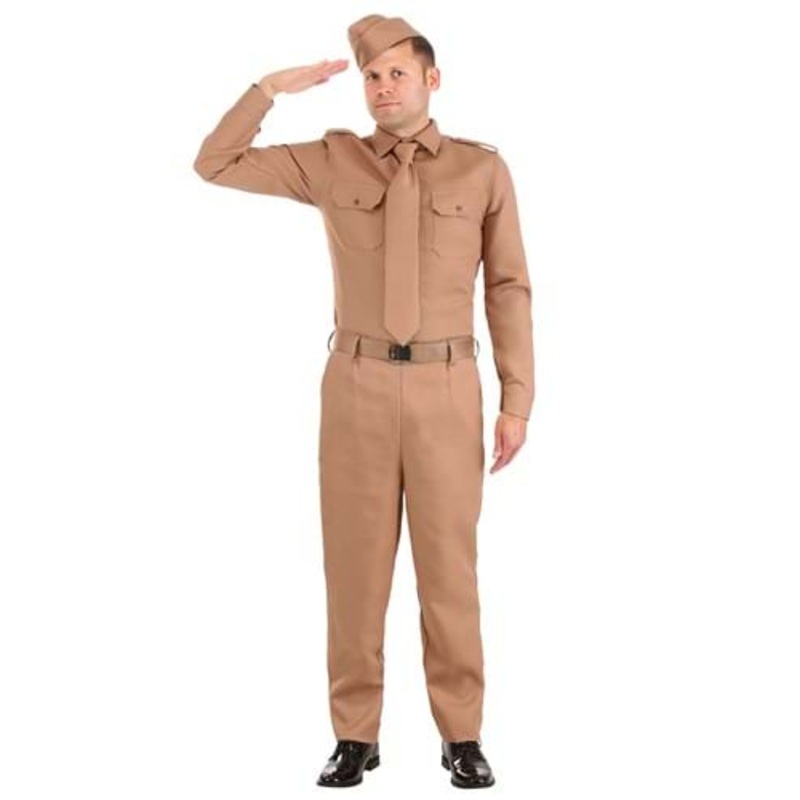 Men's WW2 Army Costume X-Small