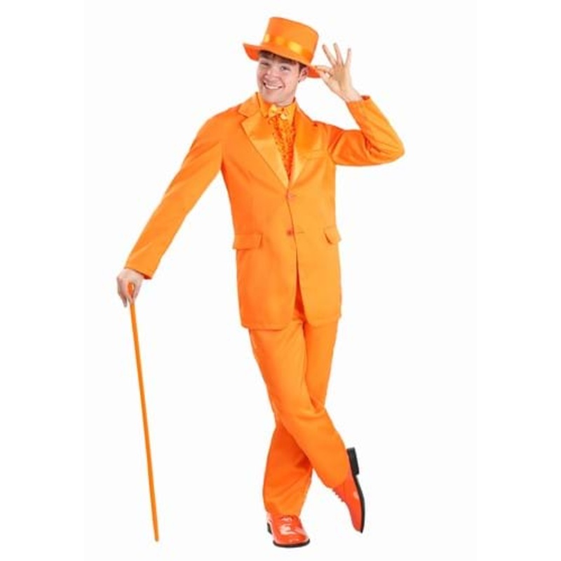 Orange Tuxedo Costume for Men Small