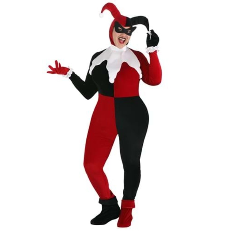 Plus Size Deluxe Harley Quinn Costume for Women 1X