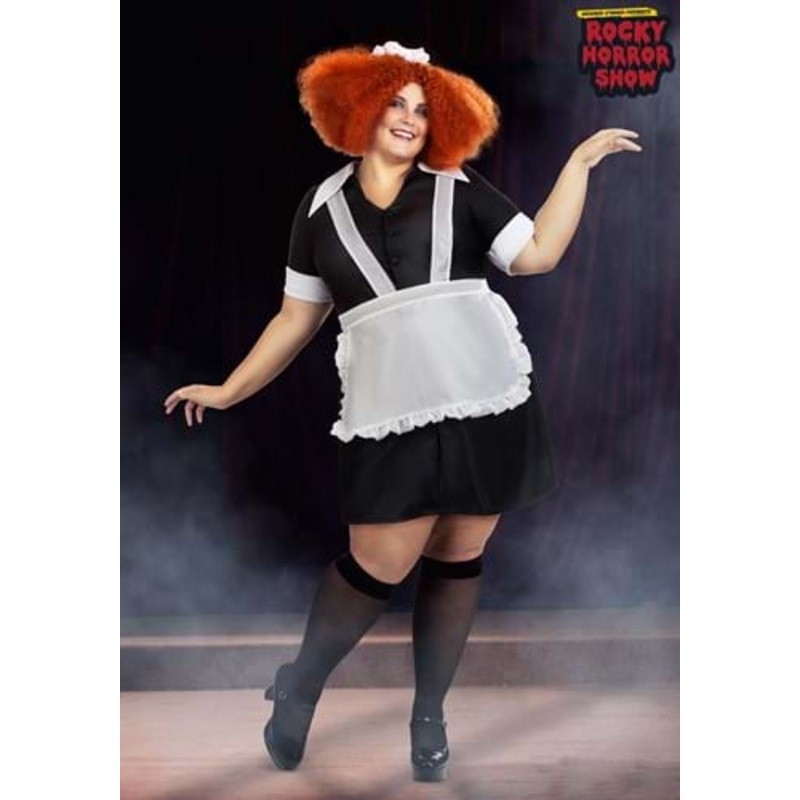 Plus Size Rocky Horror Show Magenta Costume for Women 1X