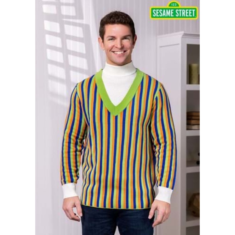 Sesame Street Bert Cosplay Knit Sweater for Adults X-Small