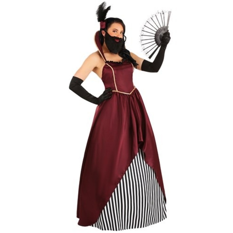 Circus Bearded Lady Women's Costume Small