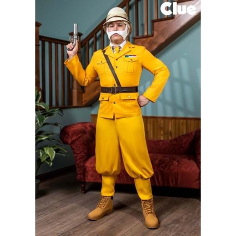 Colonel Mustard Clue Costume for Men Small