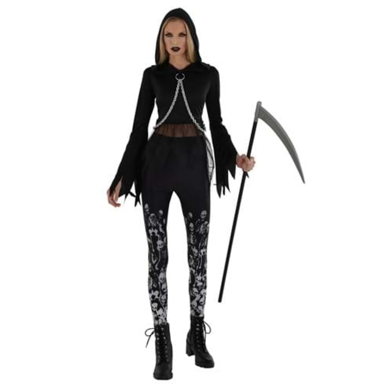 Goth Reaper Costume for Women Small