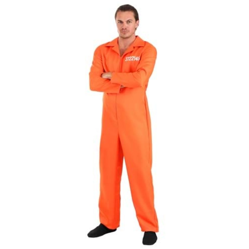 Men's Orange Prison Jumpsuit X-Small