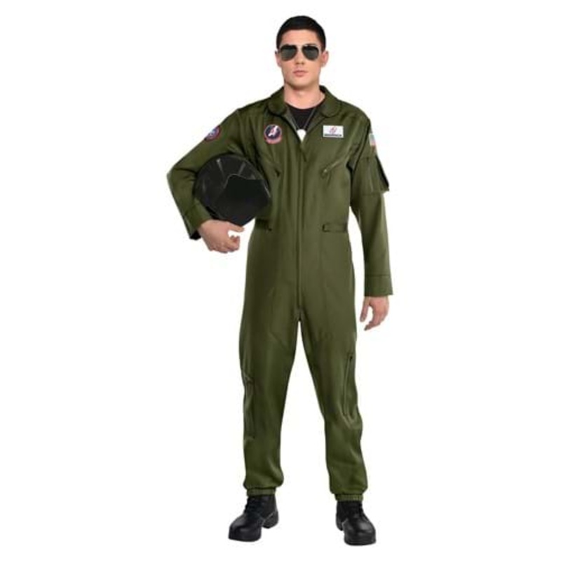 Men's Top Gun Movie Flight Uniform Costume Standard