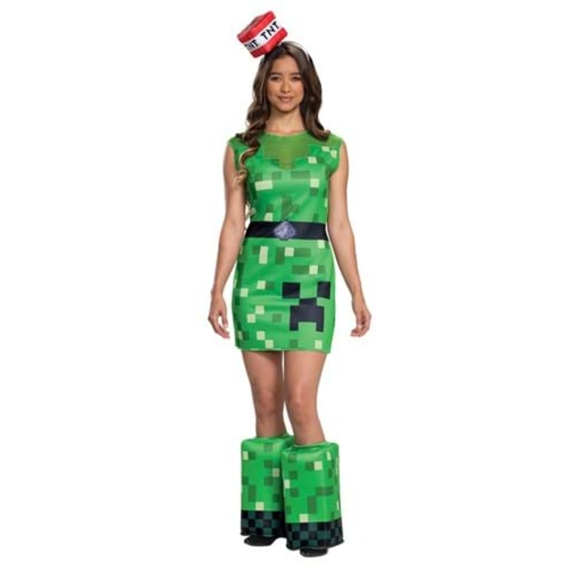 Minecraft Women's Creeper Costume Small