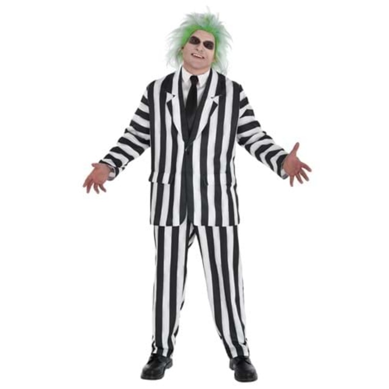 Plus Size Beetlejuice Suit Classic Costume for Men Plus
