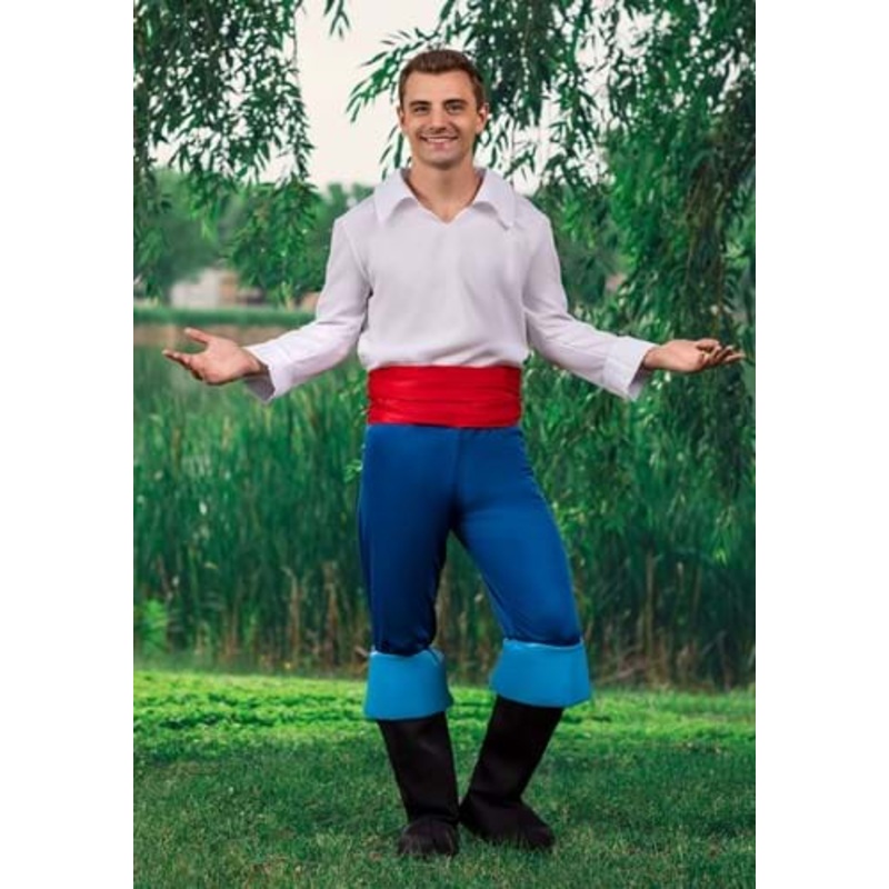 Plus Size Deluxe Little Mermaid Prince Eric Men's Costume 3X