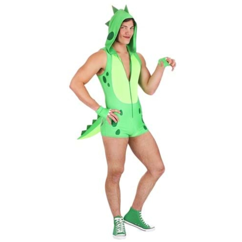 Sexy Dino Costume Romper for Men Small