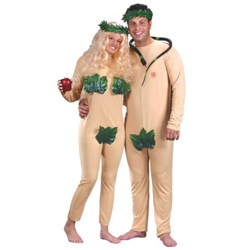 Sinful Adam and Eve Couples Costume Medium