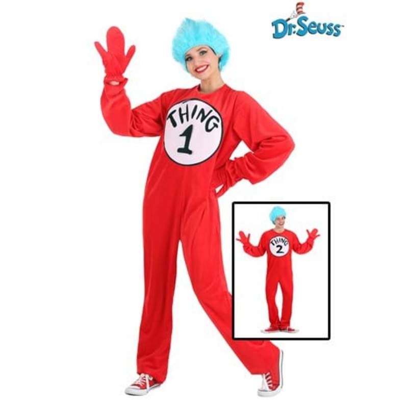 Thing 1 and Thing 2 Adult Costume X-Small