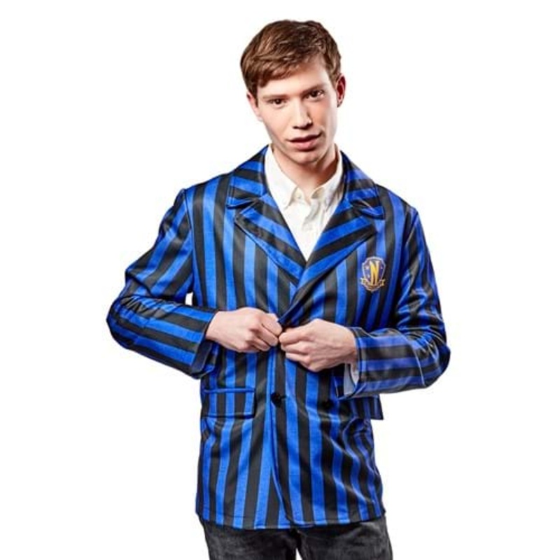 Wednesday Nevermore Costume Academy Jacket for Adults Medium