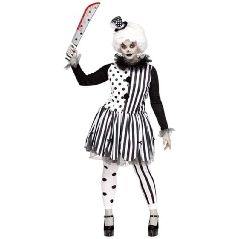 Women's Killer Clown Plus Size Costume 2X