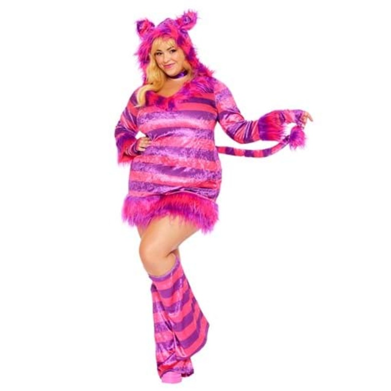 Women's Plus Size Wonderland Magic Cat Costume 1X