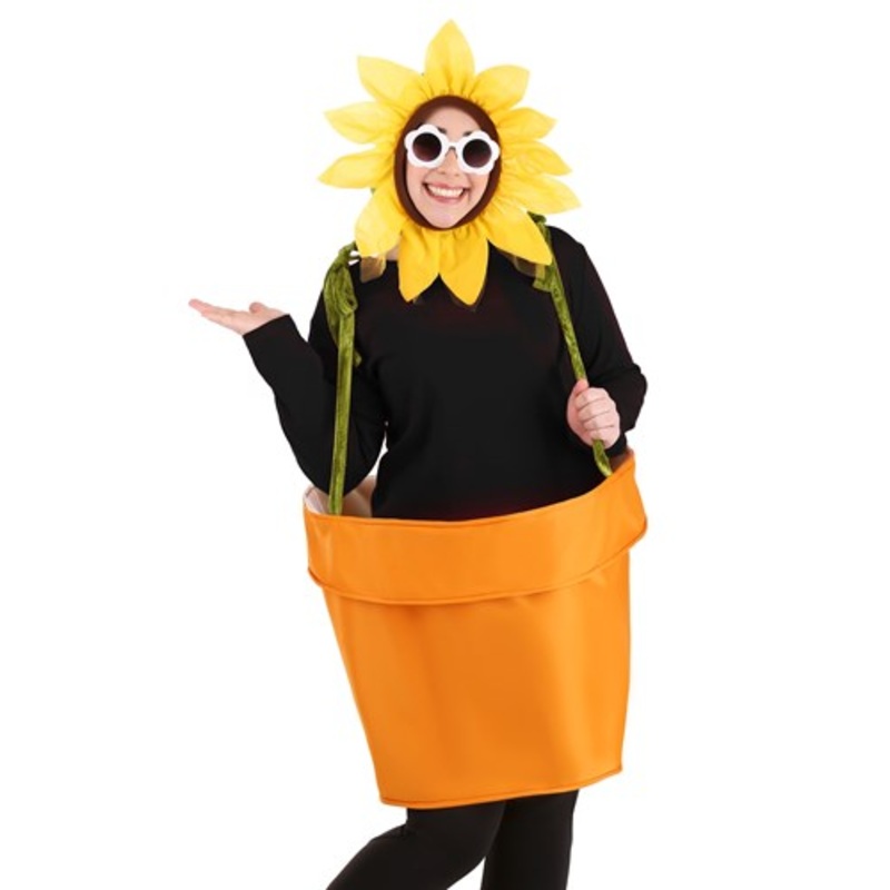 Adult Flower Pot Plus Size Costume Plus