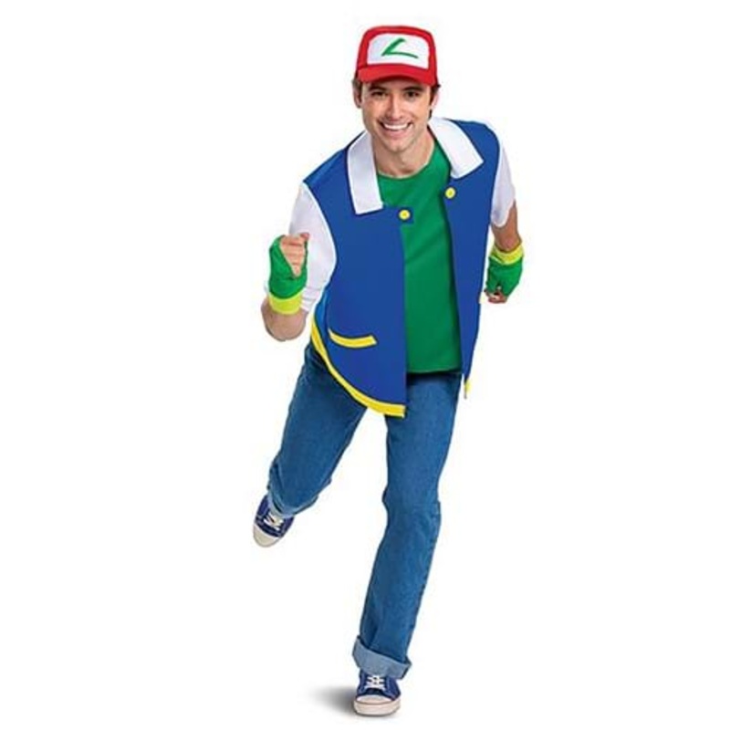 Adult Pokmon Classic Ash Ketchum Costume Small/Medium