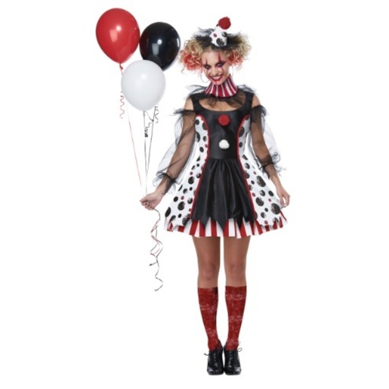 Creepy Clown Costume for Women X-Small