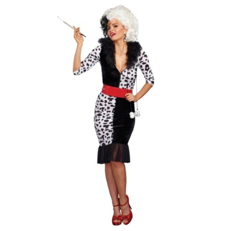 Dalmatian Diva Costume for Women Small