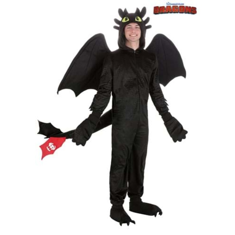 How to Train Your Dragon Toothless Costume for Adults Medium