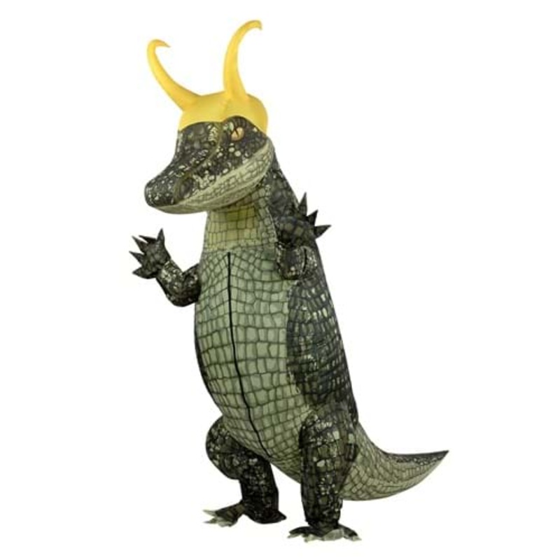 Inflatable Alligator Loki Adult Costume Standard