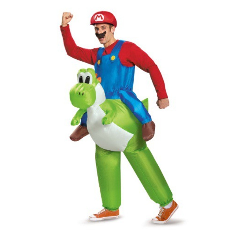 Mario Riding Yoshi Adult Costume Standard