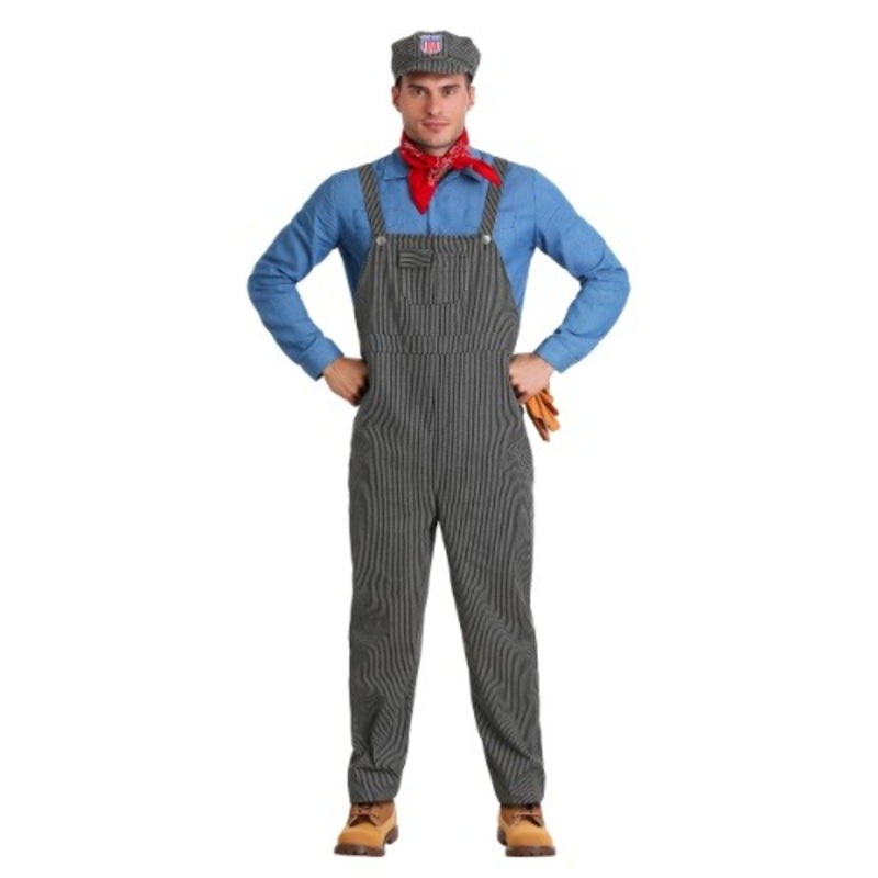 Men's Train Engineer Costume Small