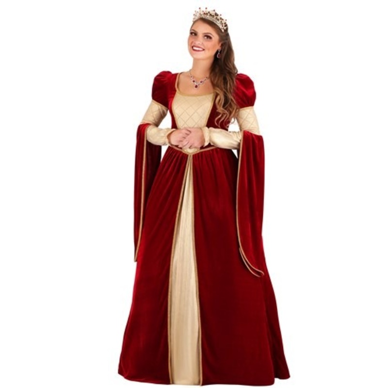 Regal Renaissance Queen Costume for Women Small