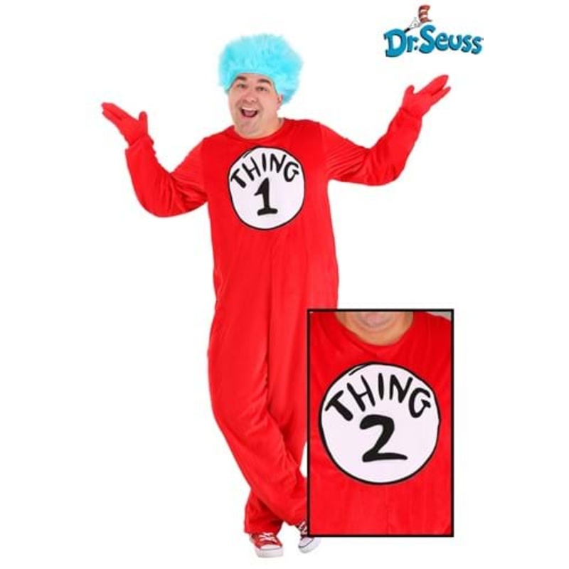 Thing 1&2 Adult Plus Size Costume 1X