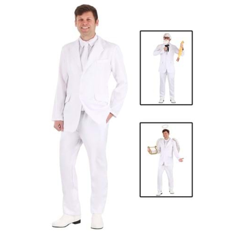 White Suit Costume for Men X-Small