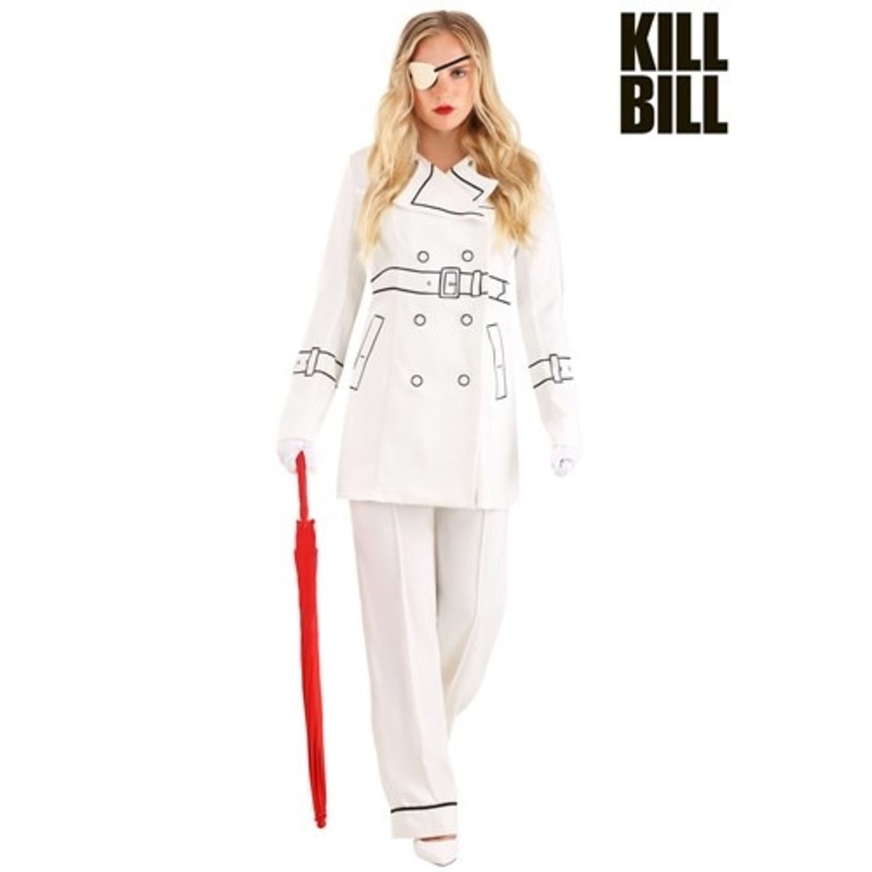 Women's Kill Bill Elle Driver Trench Coat Costume Small