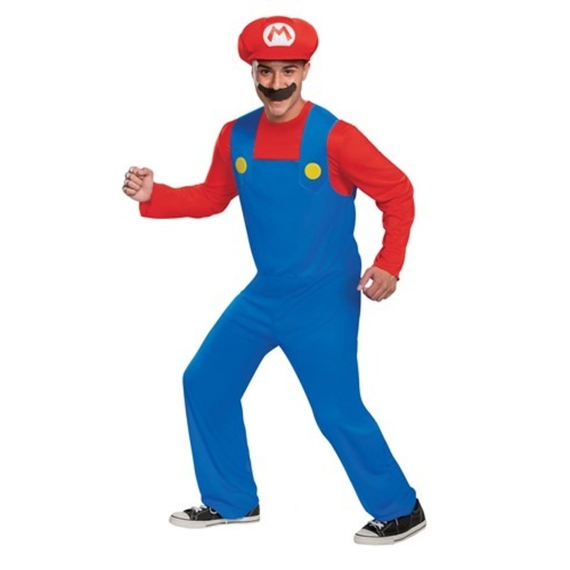 Adult Super Mario Classic Mario Costume Medium
