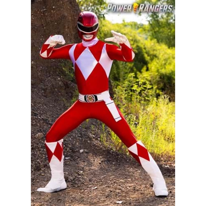 Authentic Power Rangers Adult Red Ranger Costume Small