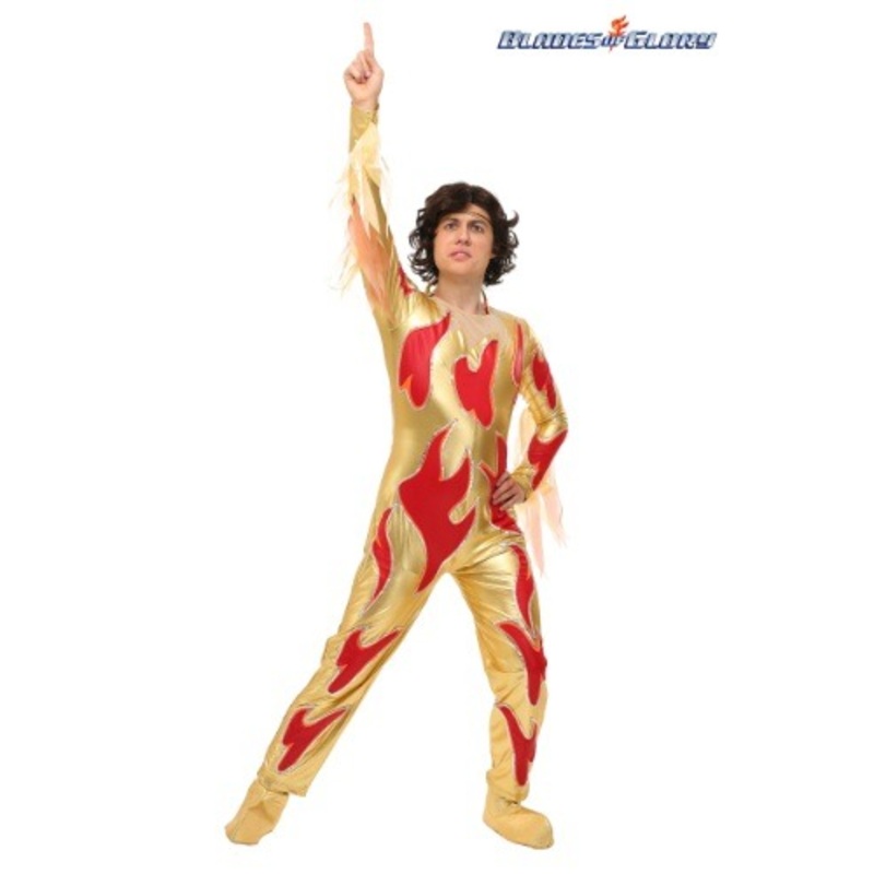 Blades of Glory Fire Jumpsuit Costume for Men Small