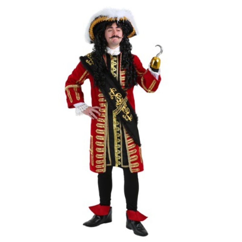 Elite Captain Hook Costume for Men Small