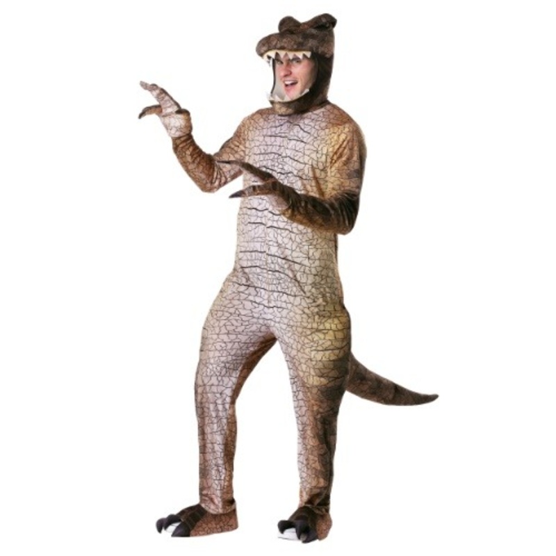 Men's Adult Prehistoric T-Rex Dinosaur Costume  Small