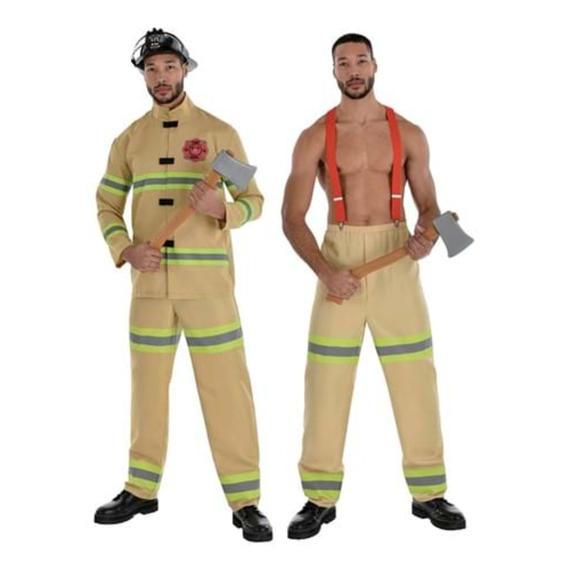 Men's Firefighter Classic Uniform Costume Small