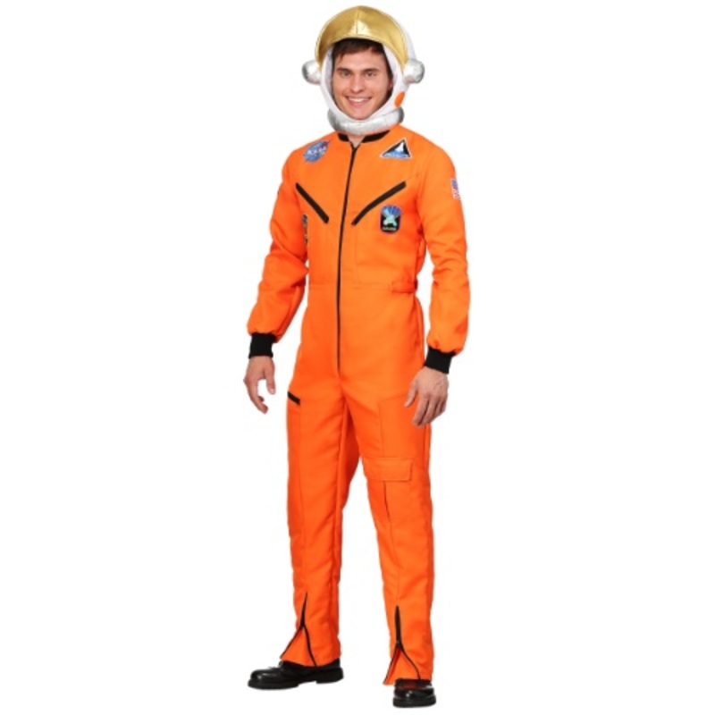 Orange Astronaut Jumpsuit Adult Costume X-Small