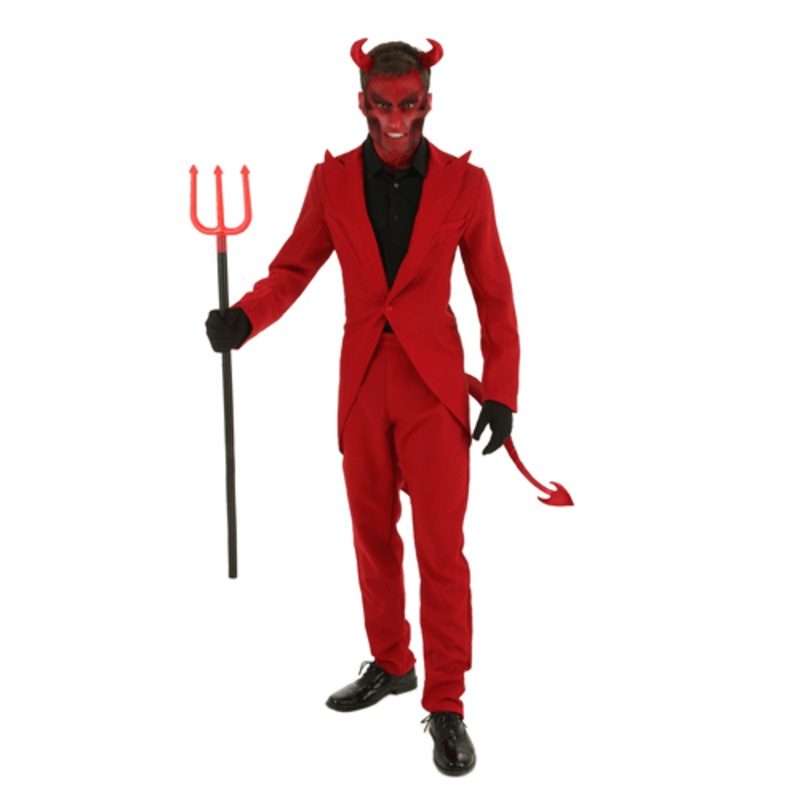 Red Suit Devil Costume for Men X-Small